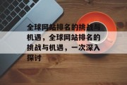 全球网站排名的挑战与机遇，全球网站排名的挑战与机遇，一次深入探讨
