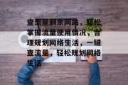 查流量剩余网站，轻松掌握流量使用情况，合理规划网络生活，一键查流量，轻松规划网络生活