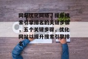 网站优化网络，提升搜索引擎排名的关键步骤，五个关键步骤，优化网站以提升搜索引擎排名