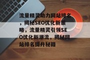 流量精灵助力网站排名，揭秘SEO优化新策略，流量精灵引领SEO优化新潮流，揭秘网站排名提升秘籍