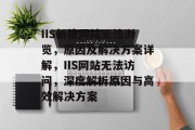 IIS新建网站无法浏览，原因及解决方案详解，IIS网站无法访问，深度解析原因与高效解决方案