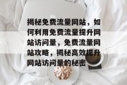 揭秘免费流量网站，如何利用免费流量提升网站访问量，免费流量网站攻略，揭秘高效提升网站访问量的秘密