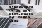 深入解析网站流量统计API，功能、应用与未来趋势，网站流量统计API，功能解析与应用展望