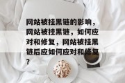 网站被挂黑链的影响，网站被挂黑链，如何应对和修复，网站被挂黑链后应如何应对和修复？