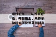 赚钱的羊——从养羊开始,开疆拓土,从养羊做起如何快速获得财富