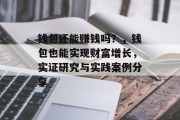 钱包还能赚钱吗?,钱包也能实现财富增长,实证研究与实践案例分享 钱包还能赚钱吗?,钱包也能实现财富增长,实证研究与实践案例分享