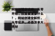 网站创建全攻略，从零开始，你需要准备什么？，网站创建全解析，从零起步，必备清单大揭秘