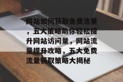 网站如何获取免费流量，五大策略助你轻松提升网站访问量，网站流量提升攻略，五大免费流量获取策略大揭秘