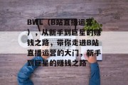 BWL(B站直播运营),从新手到巨星的赚钱之路,带你走进B站直播运营的大门,新手到巨星的赚钱之路