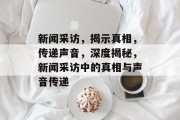 新闻采访，揭示真相，传递声音，深度揭秘，新闻采访中的真相与声音传递
