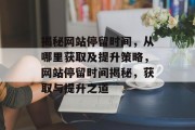 揭秘网站停留时间，从哪里获取及提升策略，网站停留时间揭秘，获取与提升之道