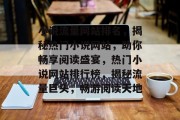 小说流量网站排名，揭秘热门小说网站，助你畅享阅读盛宴，热门小说网站排行榜，揭秘流量巨头，畅游阅读天地