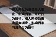 成人网站数据流量大调查，影响因素、用户行为解析，成人网络数据流量大调查，影响因素与用户行为解析