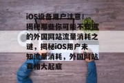 iOS设备用户注意！揭秘那些你可能不知道的外国网站流量消耗之谜，揭秘iOS用户未知流量消耗，外国网站真相大起底