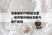 深度解析PV网站流量，如何提升网站流量与用户体验