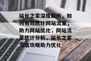 站长之家深度解析，如何有效统计网站流量，助力网站优化，网站流量统计分析，站长之家深度攻略助力优化