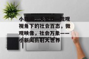 小新闻，大世界—微观视角下的社会百态，微观映像，社会万象——小新闻折射大世界