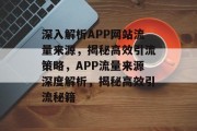 深入解析APP网站流量来源，揭秘高效引流策略，APP流量来源深度解析，揭秘高效引流秘籍