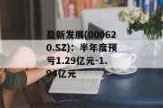 盈新发展(000620.SZ)：半年度预亏1.29亿元-1.94亿元