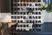 宁波企业网站建设，打造高效在线平台，助力企业腾飞，宁波企业网站建设新篇章，构建高效在线平台，助力企业飞跃发展，宁波企业网站建设新篇章，构建高效在线平台，助力飞跃发展