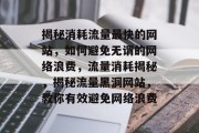 揭秘消耗流量最快的网站，如何避免无谓的网络浪费，流量消耗揭秘，揭秘流量黑洞网站，教你有效避免网络浪费