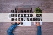 临沂,探寻商机,发现赚钱的生意之路,临沂商机探寻,发现赚钱的生意之路