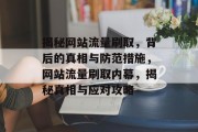 揭秘网站流量刷取，背后的真相与防范措施，网站流量刷取内幕，揭秘真相与应对攻略