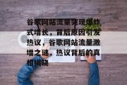 谷歌网站流量突现爆炸式增长，背后原因引发热议，谷歌网站流量激增之谜，热议背后的真相揭晓
