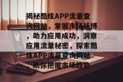 揭秘酷炫APP流量查询网站，掌握市场脉搏，助力应用成功，洞察应用流量秘密，探索酷炫APP流量查询网站，助你把握市场趋势