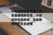 小县城创业新机遇，探索最赚钱的生意，小县城创业新机遇，探索最赚钱的生意之道