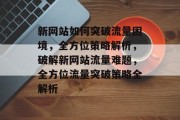 新网站如何突破流量困境，全方位策略解析，破解新网站流量难题，全方位流量突破策略全解析