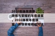2016年体育赛事，激情与荣耀的年度盛宴，2016体育年度盛宴，激情荣耀巅峰对决