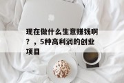现在做什么生意赚钱啊?,5种高利润的创业项目