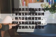 揭秘最高流量网站查询，掌握互联网流量脉搏，助力企业精准营销，揭秘互联网流量秘籍，精准营销助力企业增长
