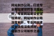 网站制作公司，打造专业网站建设的全流程解析，专业网站建设全流程揭秘，网站制作公司深度解析，专业网站建设全流程深度揭秘，网站制作公司解析之道