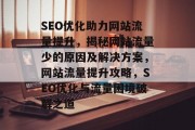SEO优化助力网站流量提升，揭秘网站流量少的原因及解决方案，网站流量提升攻略，SEO优化与流量困境破解之道