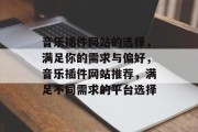 音乐插件网站的选择，满足你的需求与偏好，音乐插件网站推荐，满足不同需求的平台选择