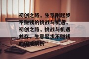 初创之路,生意刚起步不赚钱的挑战与机遇,初创之路,挑战与机遇并存,生意起步不赚钱的困境解析 初创之路,生意刚起步不赚钱的挑战与机遇,初创之路,挑战与机遇并存,生意起步不赚钱的困境解析