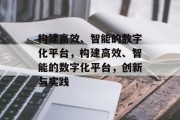 构建高效、智能的数字化平台，构建高效、智能的数字化平台，创新与实践