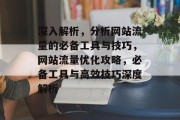 深入解析，分析网站流量的必备工具与技巧，网站流量优化攻略，必备工具与高效技巧深度解析
