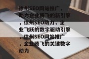 徐州SEO网站推广，助力企业腾飞的新引擎，徐州SEO助力，企业飞跃的数字驱动引擎，徐州SEO网站推广，企业腾飞的关键数字动力