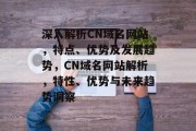 深入解析CN域名网站，特点、优势及发展趋势，CN域名网站解析，特性、优势与未来趋势洞察