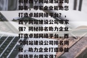 揭秘西宁网站建设公司排名，哪家企业能助您打造卓越网络平台？，西宁网站建设公司哪家强？揭秘排名助力企业打造卓越网络平台，西宁网站建设公司排名揭秘，助力企业打造卓越网络平台哪家强？