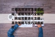 打造高效消化流量的网站，策略与技巧全解析，网站流量消化之道，高效策略与技巧深度解析