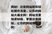 揭秘！这些网站助你轻松提升流量，让你的网站火遍全网！网站流量加速秘籍，掌握这些网站，让你的网站爆火全网！