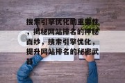 搜索引擎优化的重要性，揭秘网站排名的神秘面纱，搜索引擎优化，提升网站排名的秘密武器