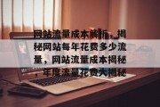 网站流量成本解析，揭秘网站每年花费多少流量，网站流量成本揭秘，年度流量花费大揭秘