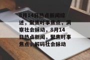 8月14日热点新闻综述，聚焦时事焦点，洞察社会脉动，8月14日热点新闻，聚焦时事焦点，解码社会脉动