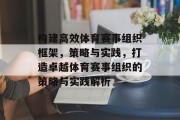 构建高效体育赛事组织框架，策略与实践，打造卓越体育赛事组织的策略与实践解析