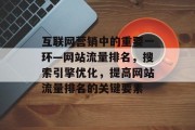 互联网营销中的重要一环—网站流量排名，搜索引擎优化，提高网站流量排名的关键要素